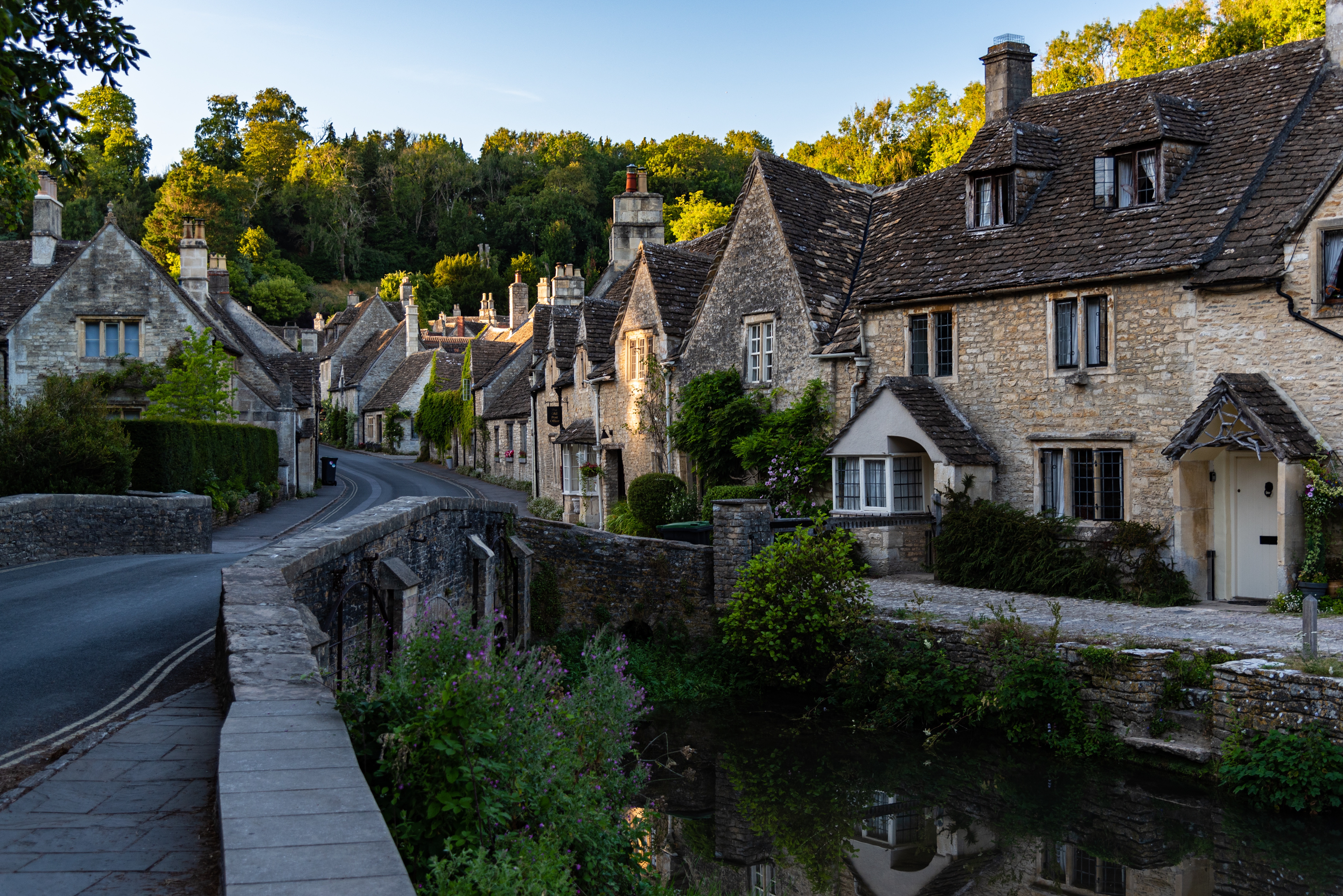 Castle Combe bridge over the Bybrook River