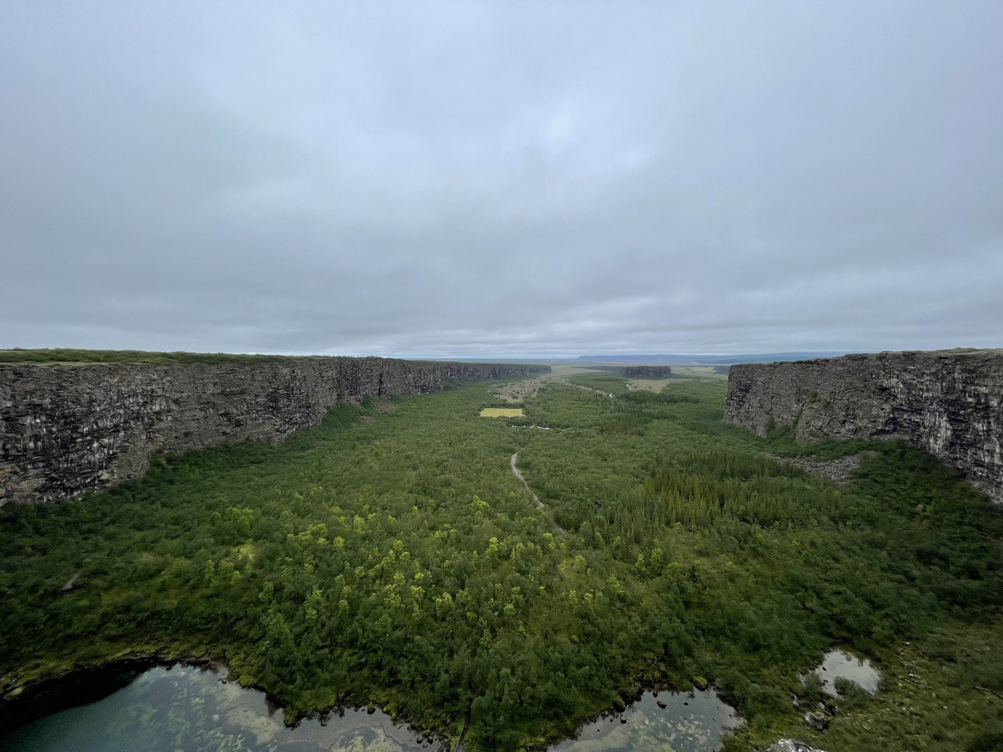 Ásbyrgi Canyon
