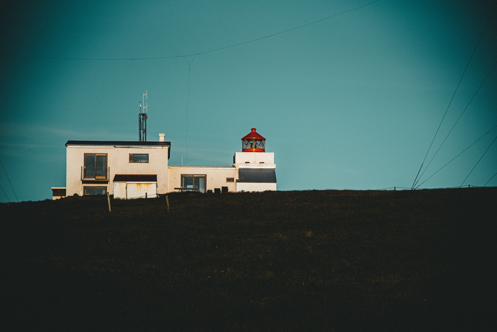 Lighthouse at Stórhöfði in Vestmannaeyjar