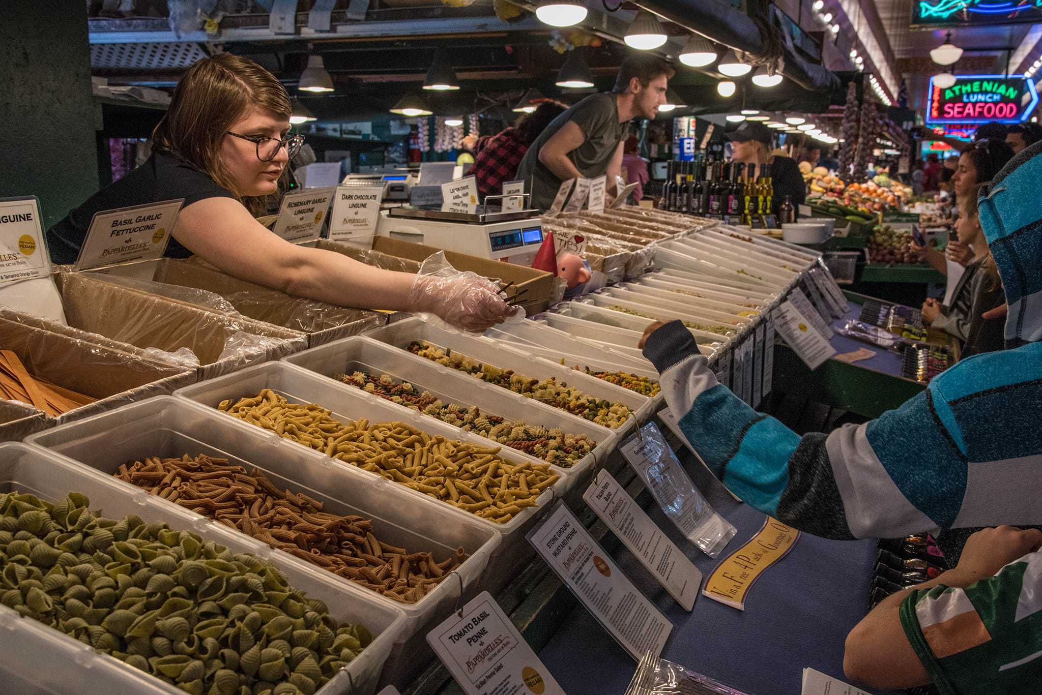 Pasta shop at Pike Place Market