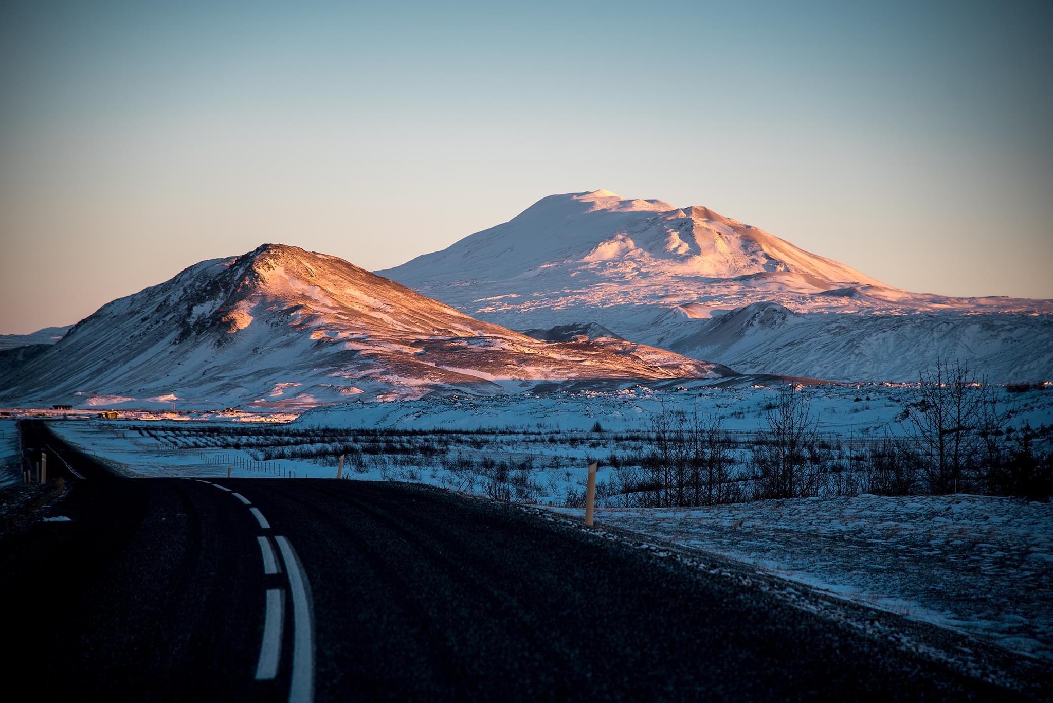 View of Hekla Volcano from Road 268.